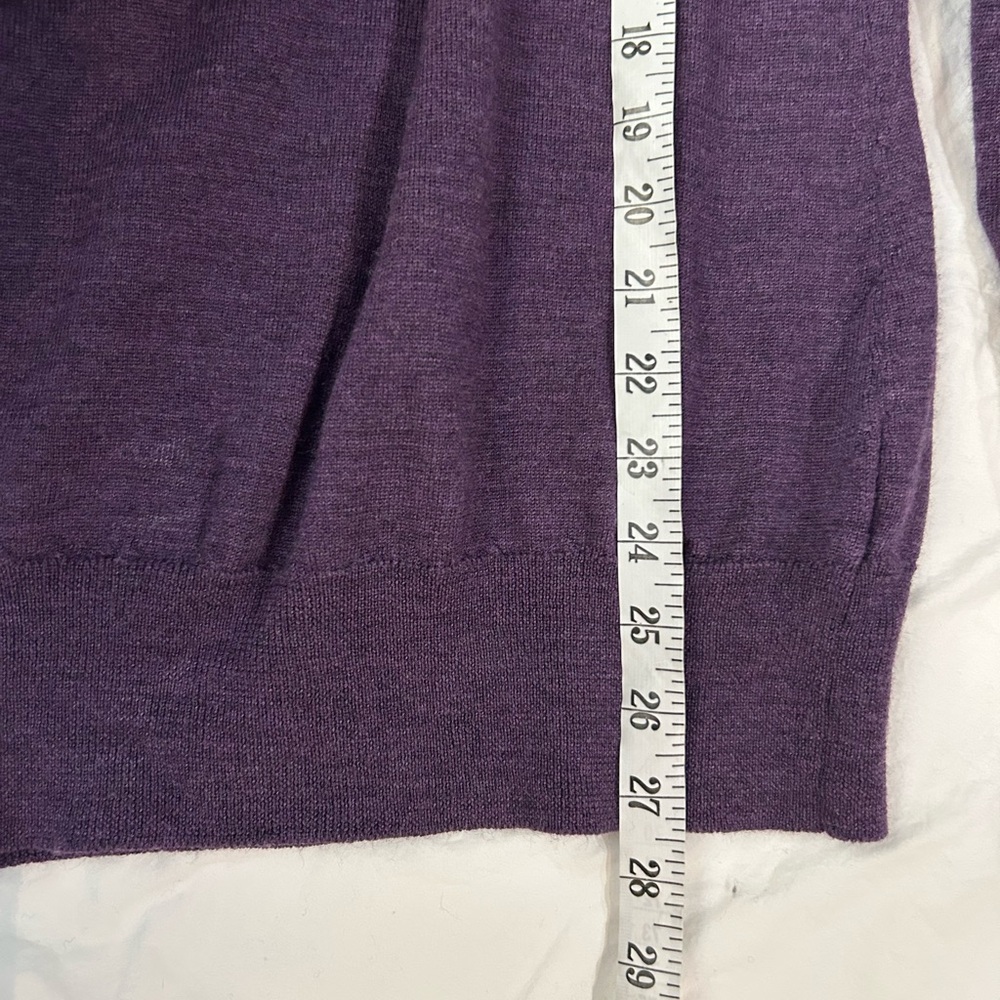 BARBOUR Merino‎ Wool Turtleneck Sweater Wineberry Purple S - Picture 9 of 10